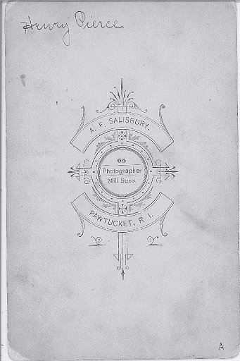 5. Back of soldier Henry Pierce photo.